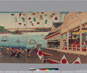 上野不忍大競馬ノ圖