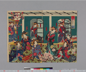 金瓶樓上之圖 : 新吉原江戸町壹丁目