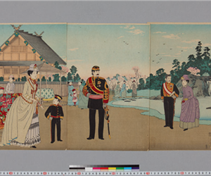 九段坂上靖国神社庭内真図