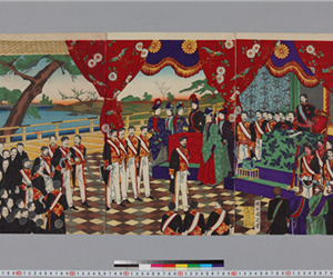 憲法発布畧図 : 帝國萬歳