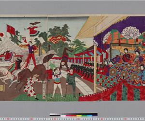 チャリネ大曲馬御遊覽ノ圖