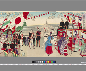 上野第三回内國勸業慱覧會御幸之圖