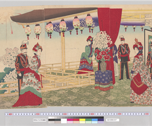 銀婚式大典各大臣列席之圖