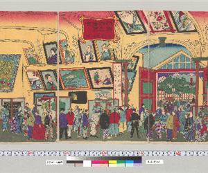 東京名所上野公園地内國勸業博覽會美術館之圖