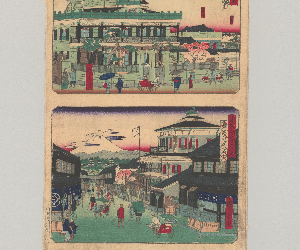 海運橋国立銀行 ; 駿河町之富士