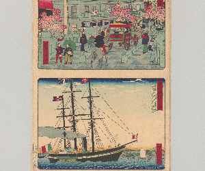 京ばしヨリ銀座の図 ; 品川沖