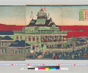 東京府下海運橋兜町第壱國立銀行五階造眞圖