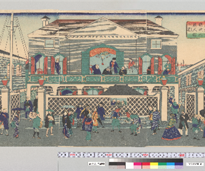 東京府鉄炮洲異人舘之圖