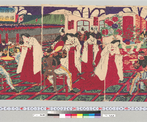 西國鎮撫諸將賜天盃之圖